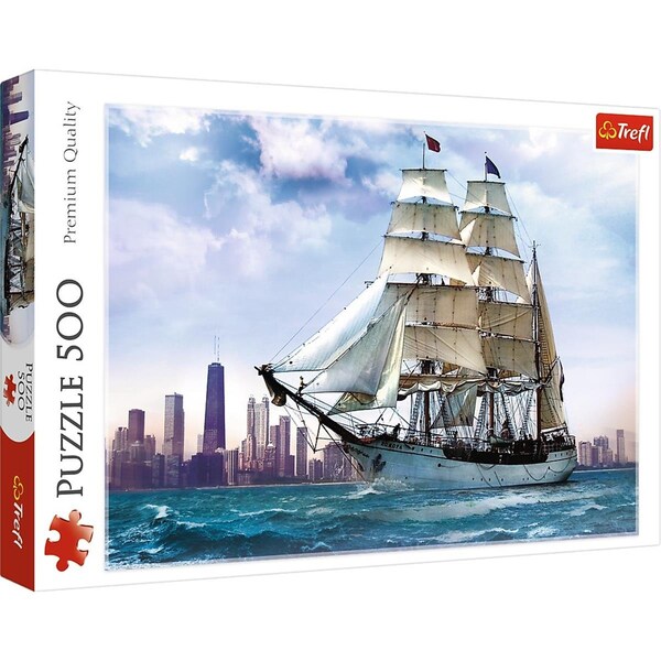 Trefl -37120 Sailing Towards Chicago Jigsaw Puzzle - 500 Piece Trefl-37120 - main
